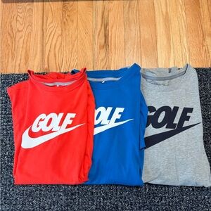 Nike Mens Golf T-Shirts - Red, Blue, Gray